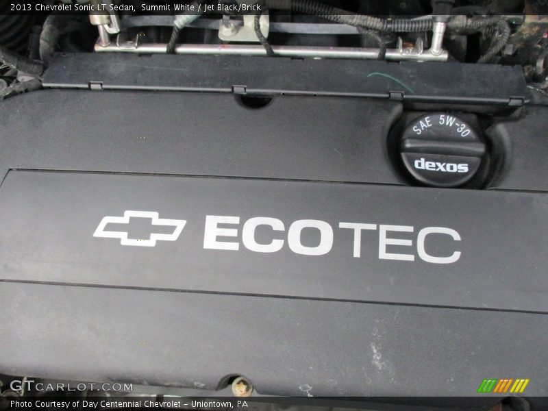 Summit White / Jet Black/Brick 2013 Chevrolet Sonic LT Sedan