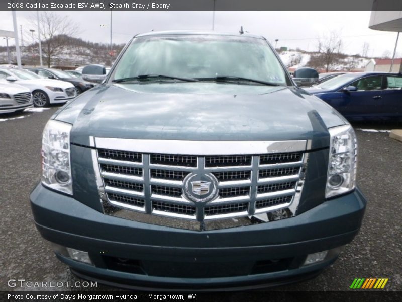 Stealth Gray / Ebony 2008 Cadillac Escalade ESV AWD