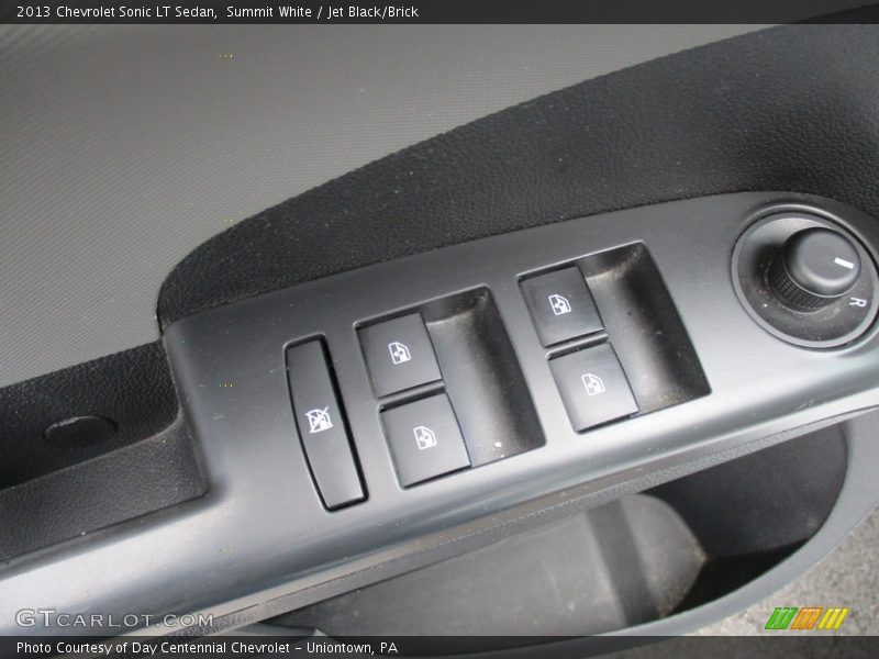 Summit White / Jet Black/Brick 2013 Chevrolet Sonic LT Sedan