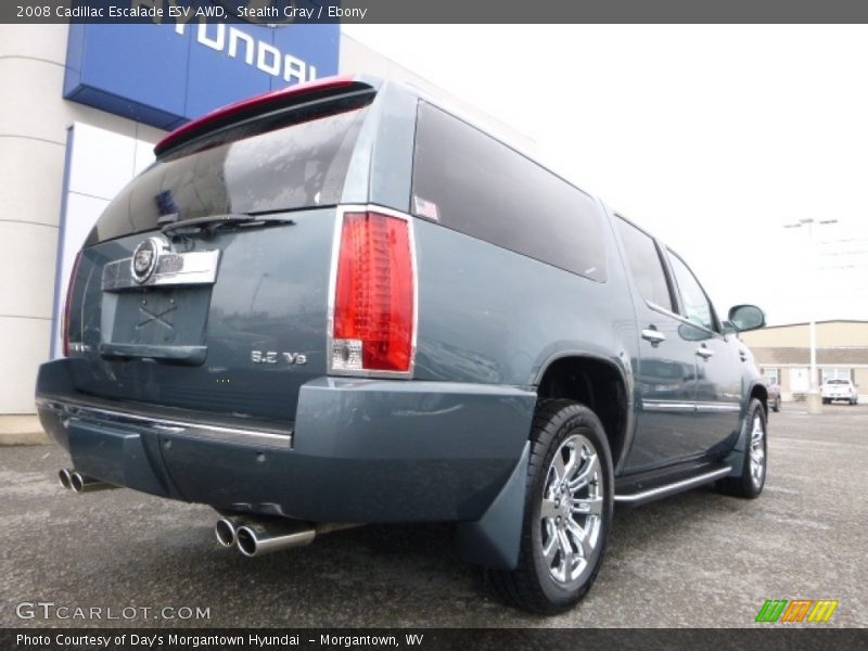 Stealth Gray / Ebony 2008 Cadillac Escalade ESV AWD