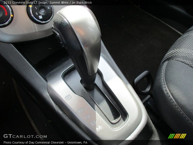 Summit White / Jet Black/Brick 2013 Chevrolet Sonic LT Sedan