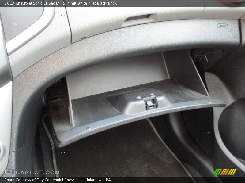 Summit White / Jet Black/Brick 2013 Chevrolet Sonic LT Sedan