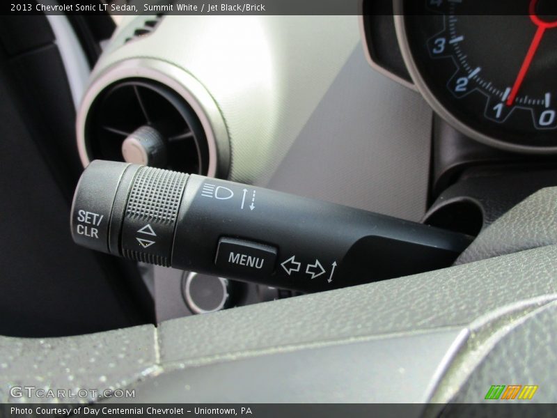 Summit White / Jet Black/Brick 2013 Chevrolet Sonic LT Sedan