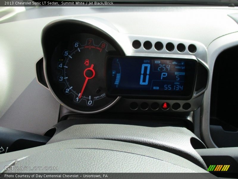 Summit White / Jet Black/Brick 2013 Chevrolet Sonic LT Sedan