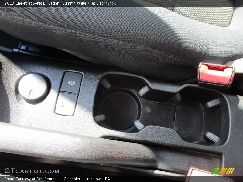 Summit White / Jet Black/Brick 2013 Chevrolet Sonic LT Sedan