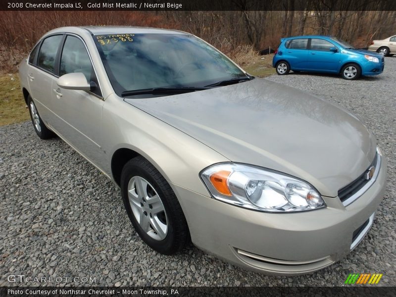 Gold Mist Metallic / Neutral Beige 2008 Chevrolet Impala LS