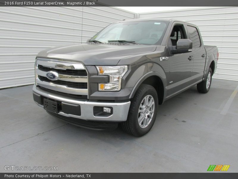 Magnetic / Black 2016 Ford F150 Lariat SuperCrew
