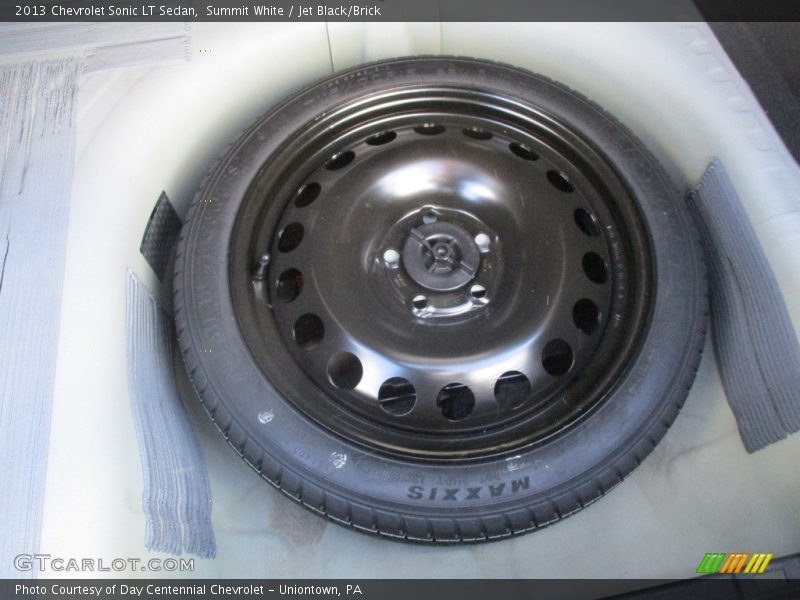 Summit White / Jet Black/Brick 2013 Chevrolet Sonic LT Sedan