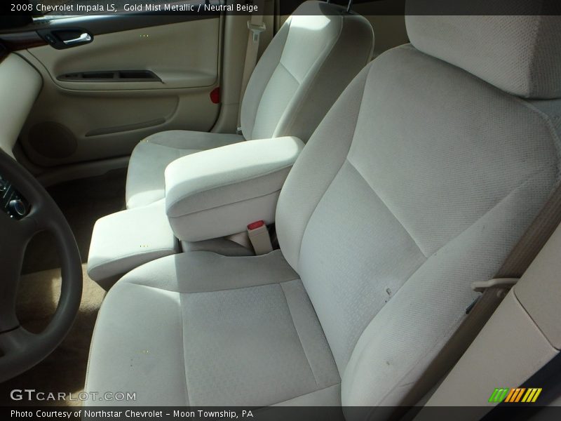 Gold Mist Metallic / Neutral Beige 2008 Chevrolet Impala LS