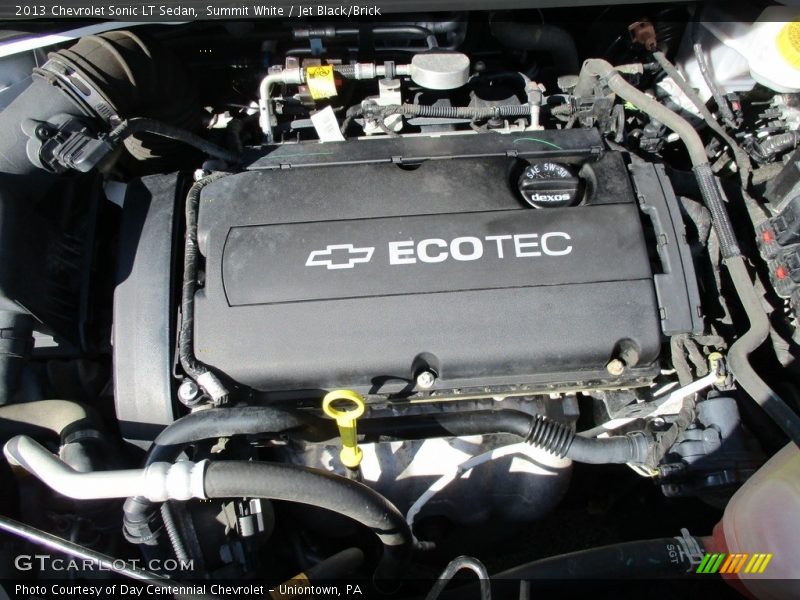 Summit White / Jet Black/Brick 2013 Chevrolet Sonic LT Sedan