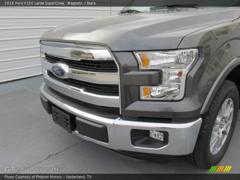 Magnetic / Black 2016 Ford F150 Lariat SuperCrew