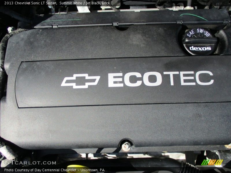 Summit White / Jet Black/Brick 2013 Chevrolet Sonic LT Sedan