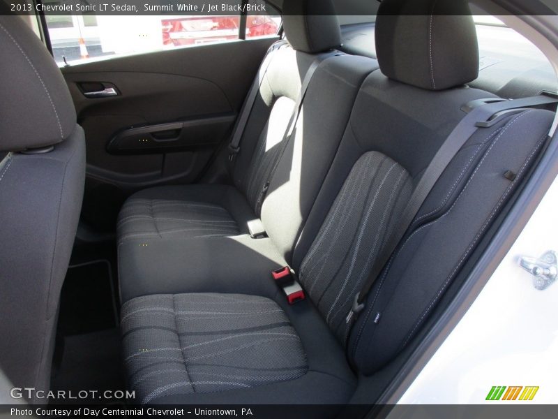 Summit White / Jet Black/Brick 2013 Chevrolet Sonic LT Sedan