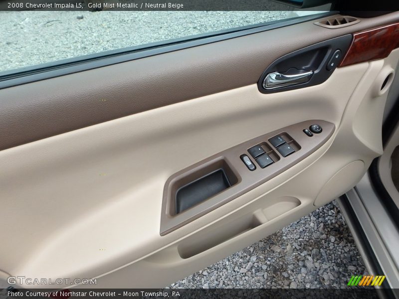 Gold Mist Metallic / Neutral Beige 2008 Chevrolet Impala LS