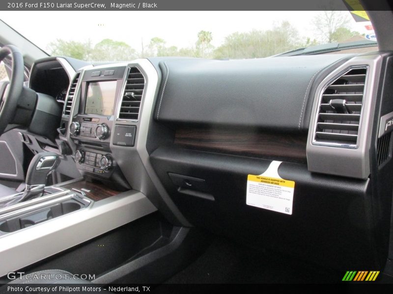 Magnetic / Black 2016 Ford F150 Lariat SuperCrew