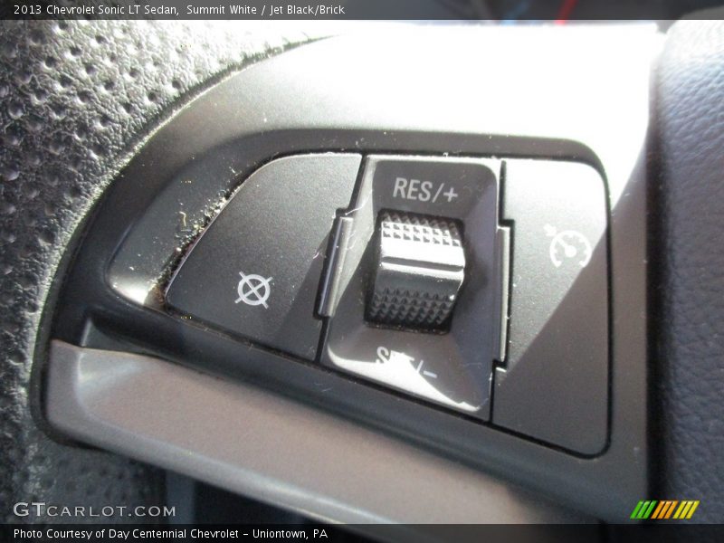 Summit White / Jet Black/Brick 2013 Chevrolet Sonic LT Sedan