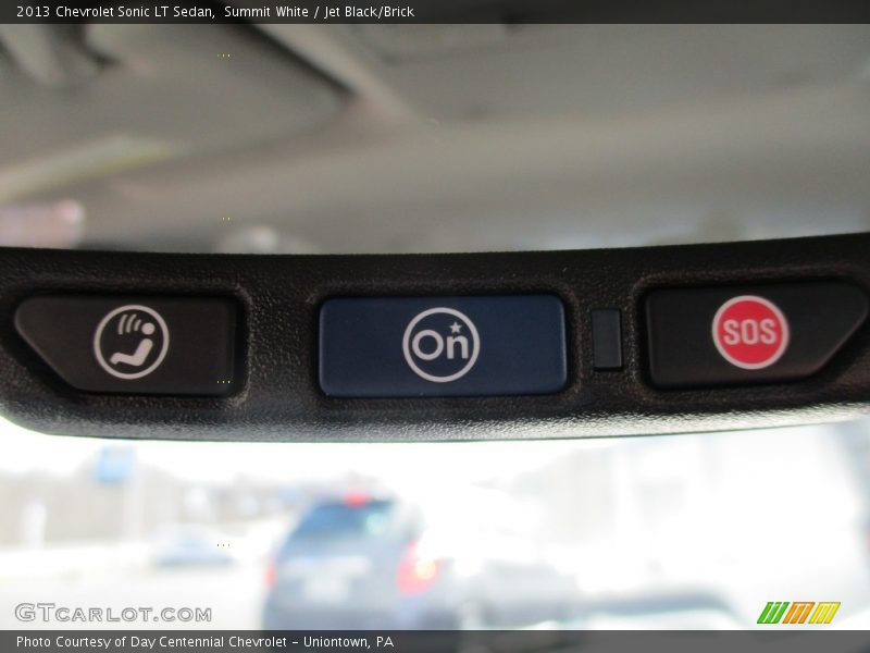 Summit White / Jet Black/Brick 2013 Chevrolet Sonic LT Sedan