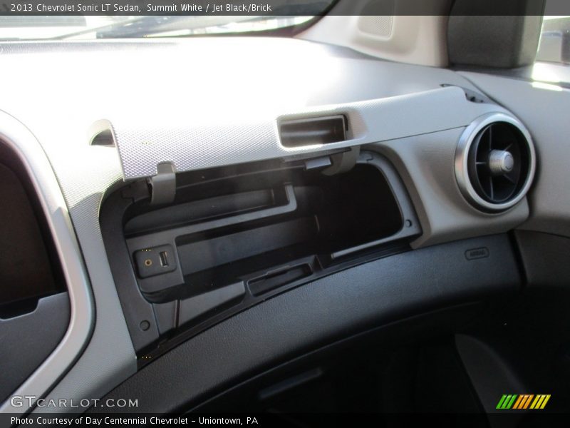 Summit White / Jet Black/Brick 2013 Chevrolet Sonic LT Sedan