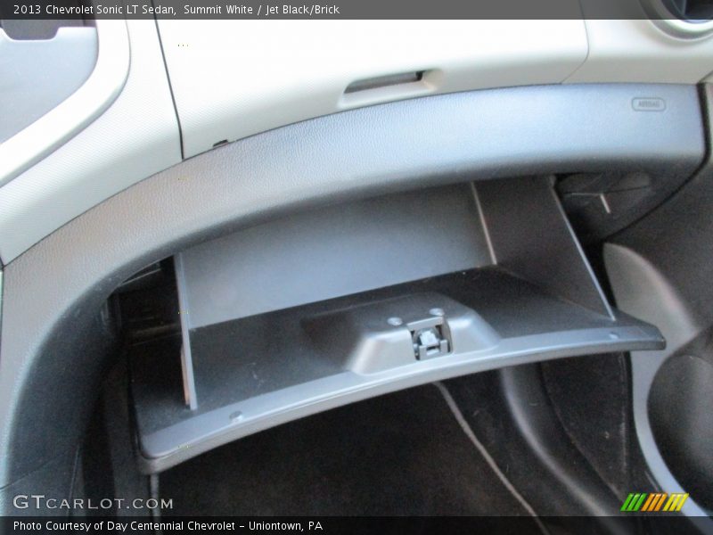 Summit White / Jet Black/Brick 2013 Chevrolet Sonic LT Sedan