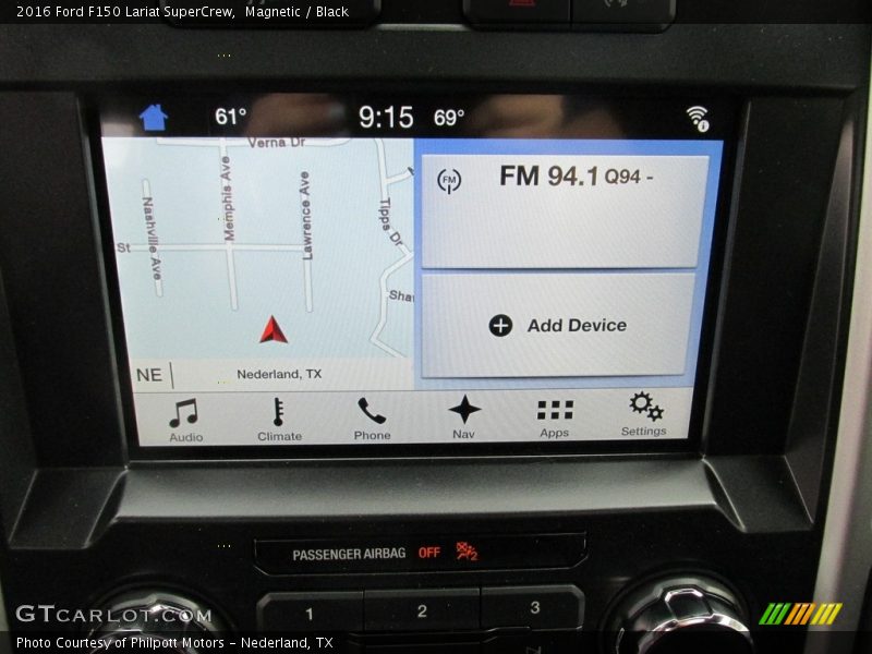 Magnetic / Black 2016 Ford F150 Lariat SuperCrew