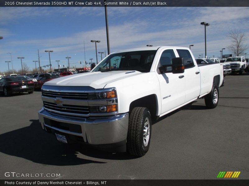 Summit White / Dark Ash/Jet Black 2016 Chevrolet Silverado 3500HD WT Crew Cab 4x4