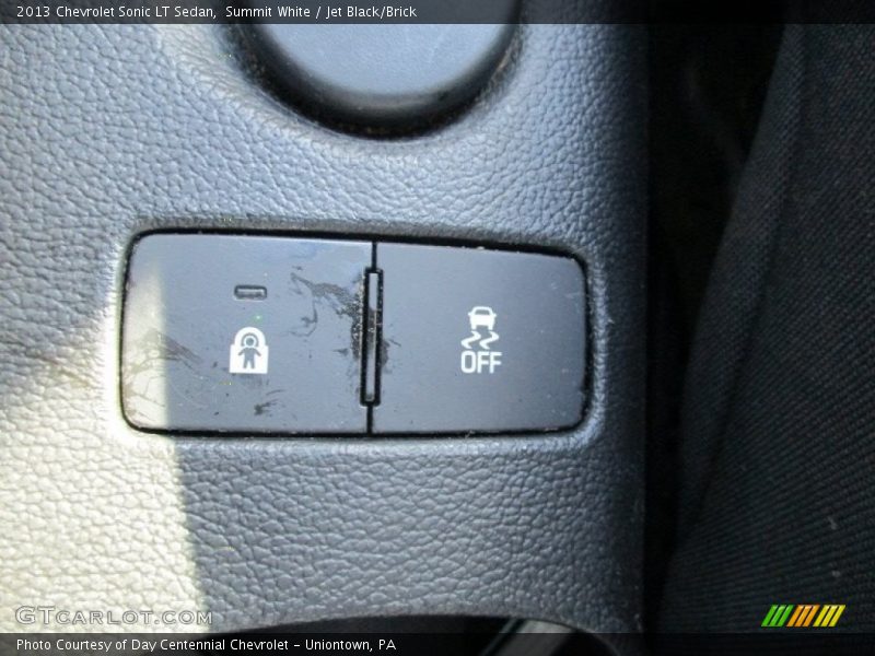 Summit White / Jet Black/Brick 2013 Chevrolet Sonic LT Sedan