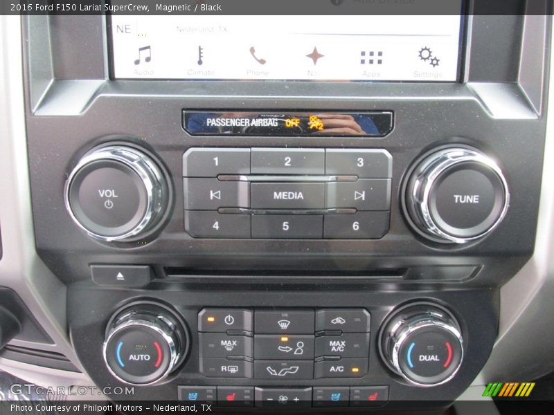 Magnetic / Black 2016 Ford F150 Lariat SuperCrew