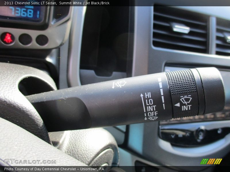 Summit White / Jet Black/Brick 2013 Chevrolet Sonic LT Sedan