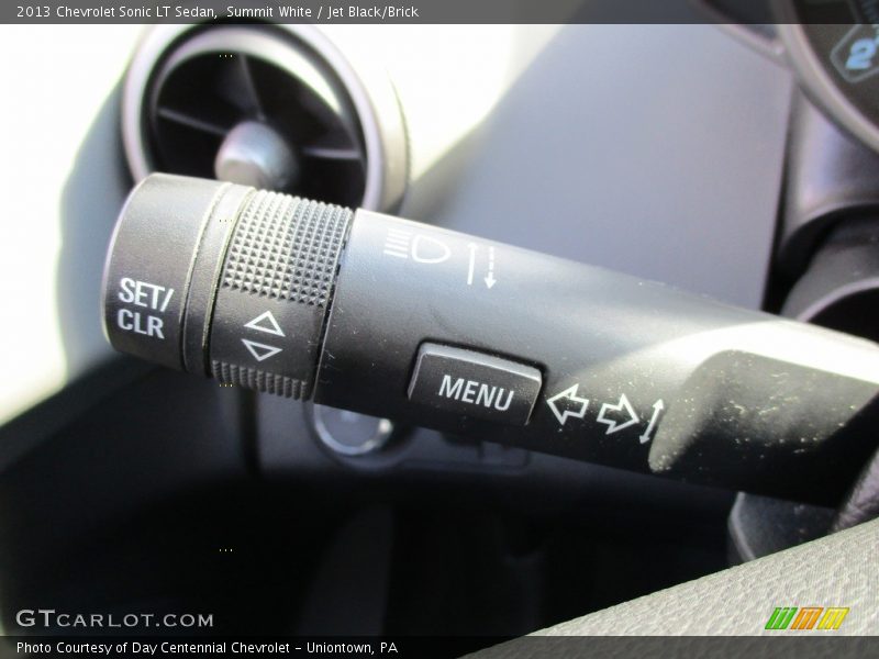 Summit White / Jet Black/Brick 2013 Chevrolet Sonic LT Sedan