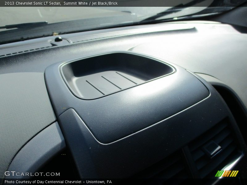 Summit White / Jet Black/Brick 2013 Chevrolet Sonic LT Sedan