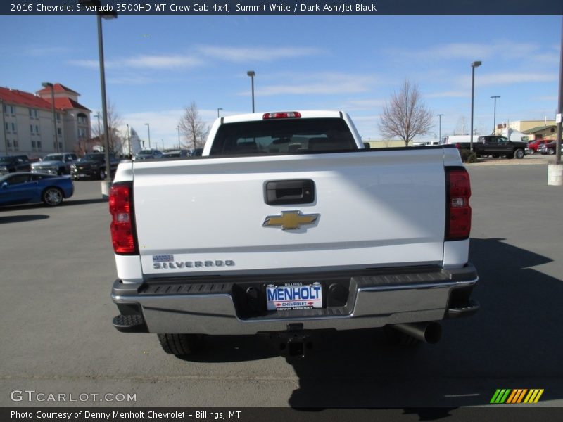 Summit White / Dark Ash/Jet Black 2016 Chevrolet Silverado 3500HD WT Crew Cab 4x4