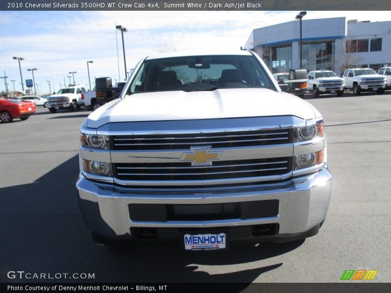 Summit White / Dark Ash/Jet Black 2016 Chevrolet Silverado 3500HD WT Crew Cab 4x4