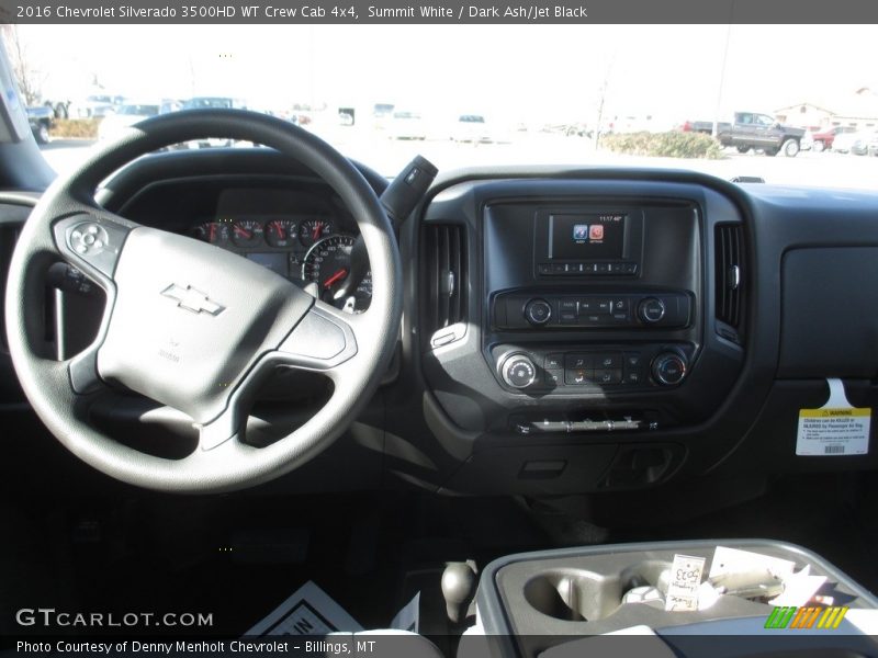Summit White / Dark Ash/Jet Black 2016 Chevrolet Silverado 3500HD WT Crew Cab 4x4