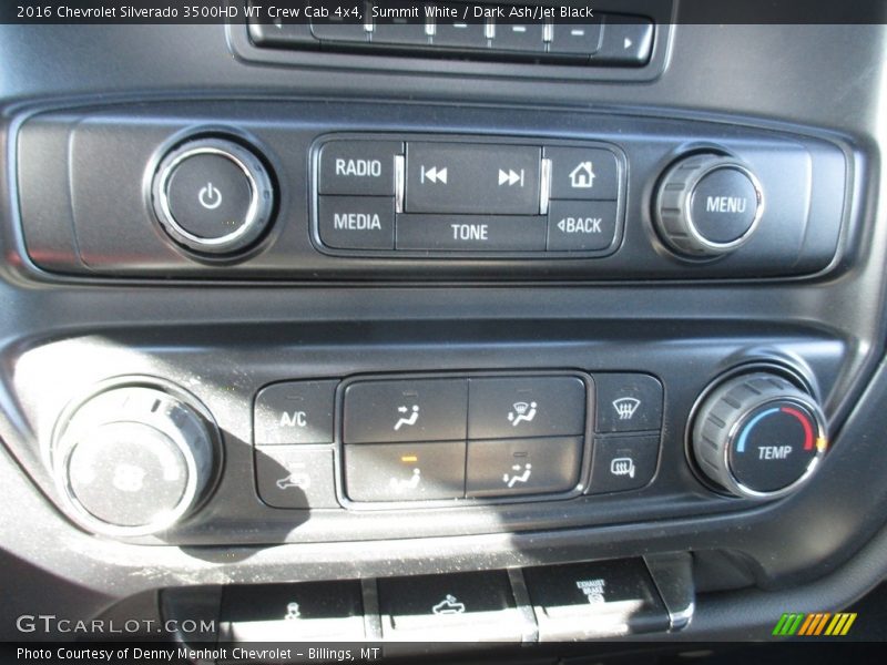 Summit White / Dark Ash/Jet Black 2016 Chevrolet Silverado 3500HD WT Crew Cab 4x4