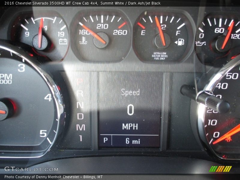 Summit White / Dark Ash/Jet Black 2016 Chevrolet Silverado 3500HD WT Crew Cab 4x4