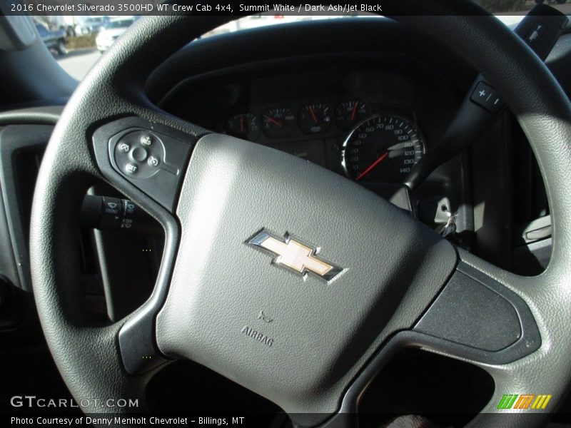 Summit White / Dark Ash/Jet Black 2016 Chevrolet Silverado 3500HD WT Crew Cab 4x4