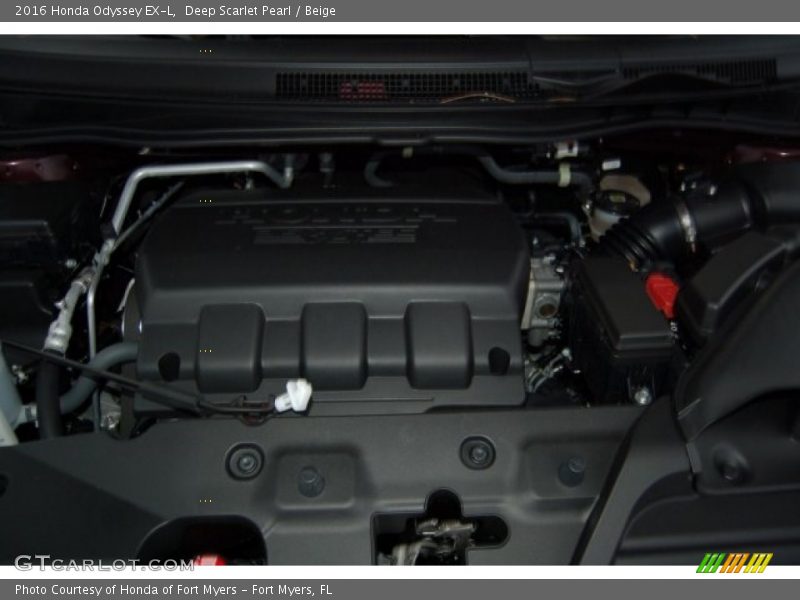 Deep Scarlet Pearl / Beige 2016 Honda Odyssey EX-L