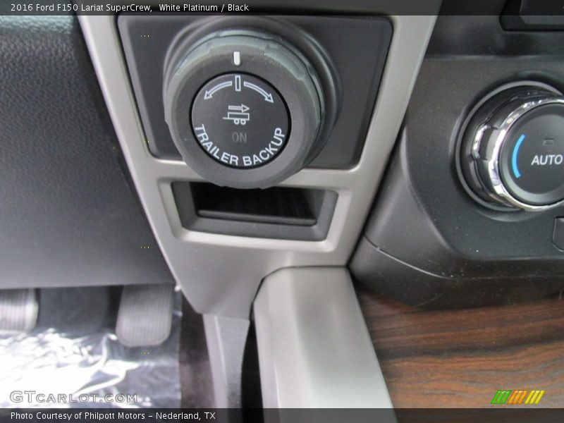 White Platinum / Black 2016 Ford F150 Lariat SuperCrew