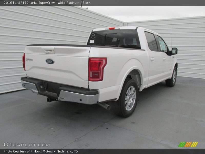 White Platinum / Black 2016 Ford F150 Lariat SuperCrew