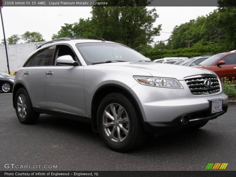 Liquid Platinum Metallic / Graphite 2008 Infiniti FX 35 AWD