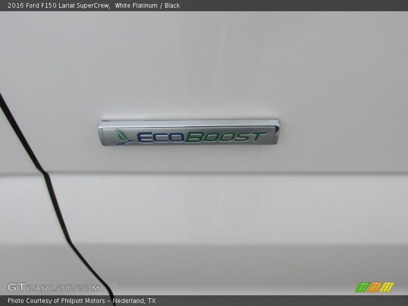 White Platinum / Black 2016 Ford F150 Lariat SuperCrew