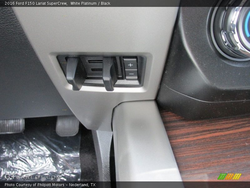 White Platinum / Black 2016 Ford F150 Lariat SuperCrew