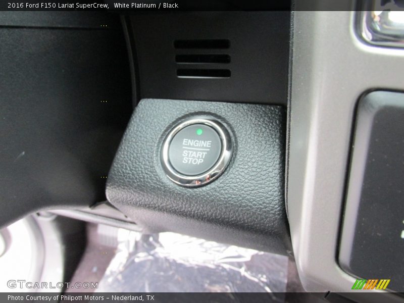White Platinum / Black 2016 Ford F150 Lariat SuperCrew