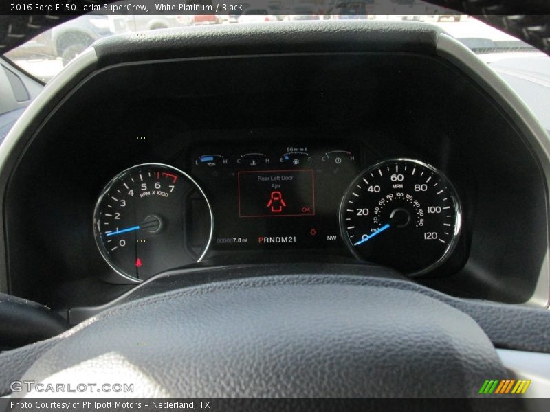 White Platinum / Black 2016 Ford F150 Lariat SuperCrew