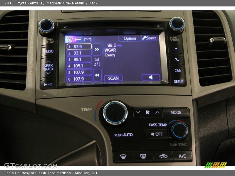 Magnetic Gray Metallic / Black 2013 Toyota Venza LE