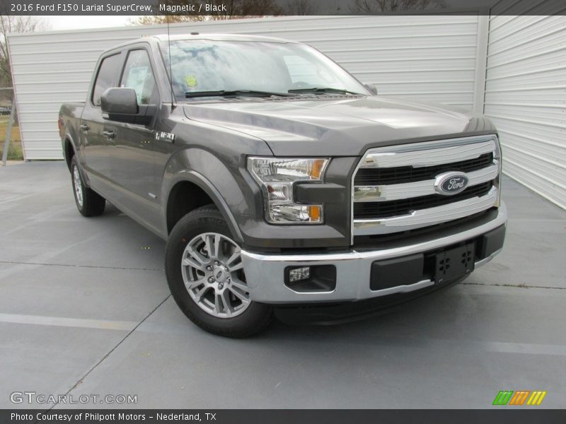 Magnetic / Black 2016 Ford F150 Lariat SuperCrew