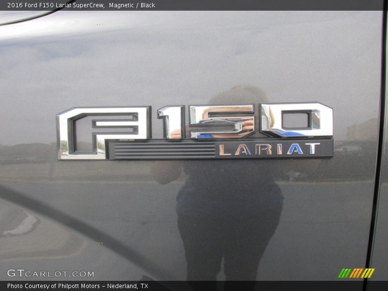 Magnetic / Black 2016 Ford F150 Lariat SuperCrew