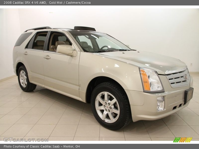 Gold Mist / Cashmere/Cocoa 2008 Cadillac SRX 4 V6 AWD