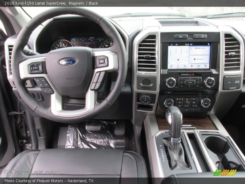 Magnetic / Black 2016 Ford F150 Lariat SuperCrew