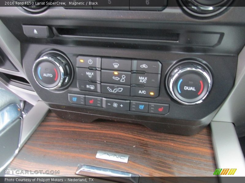 Magnetic / Black 2016 Ford F150 Lariat SuperCrew